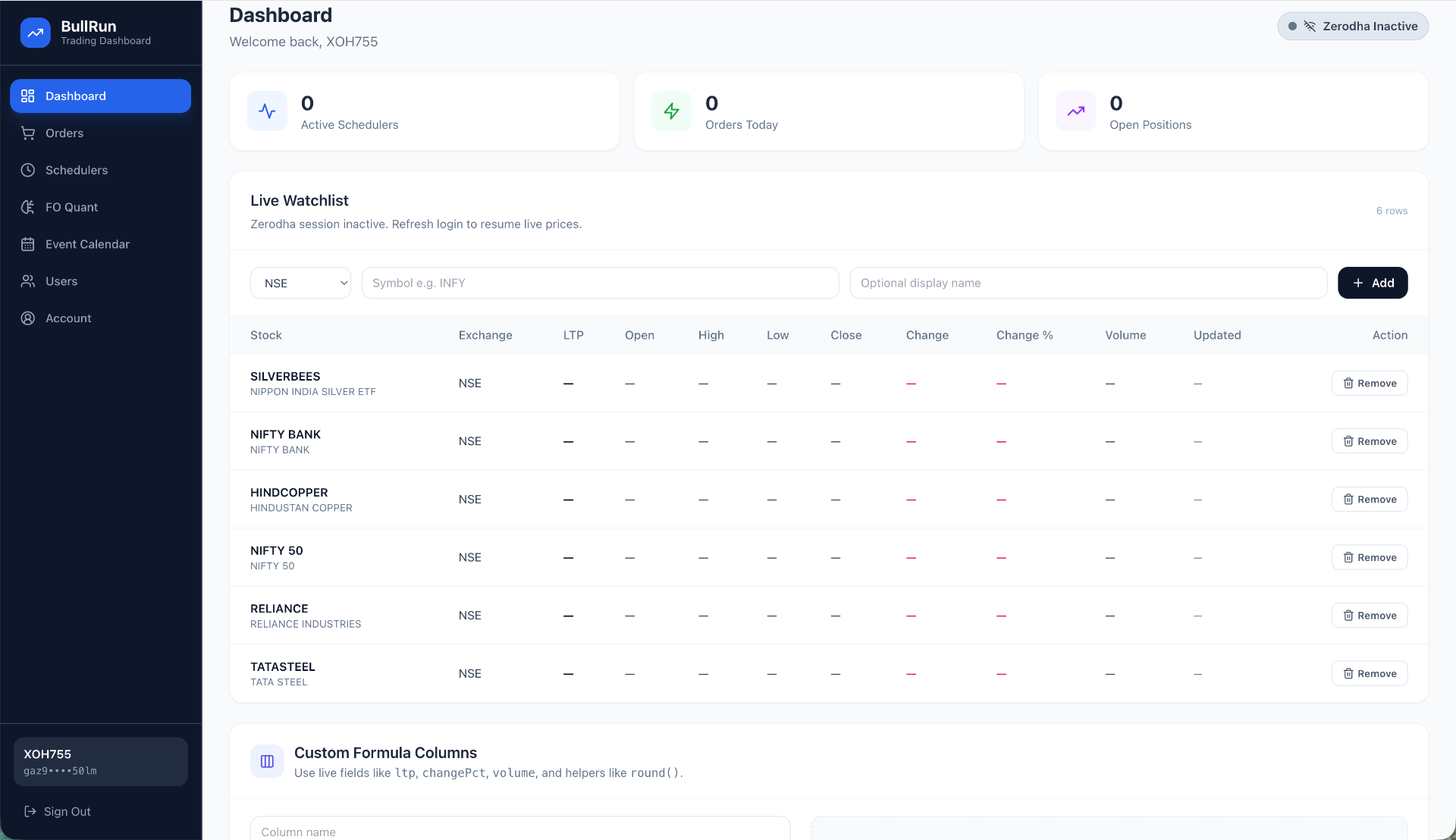 Market Monitoring Infrastructure