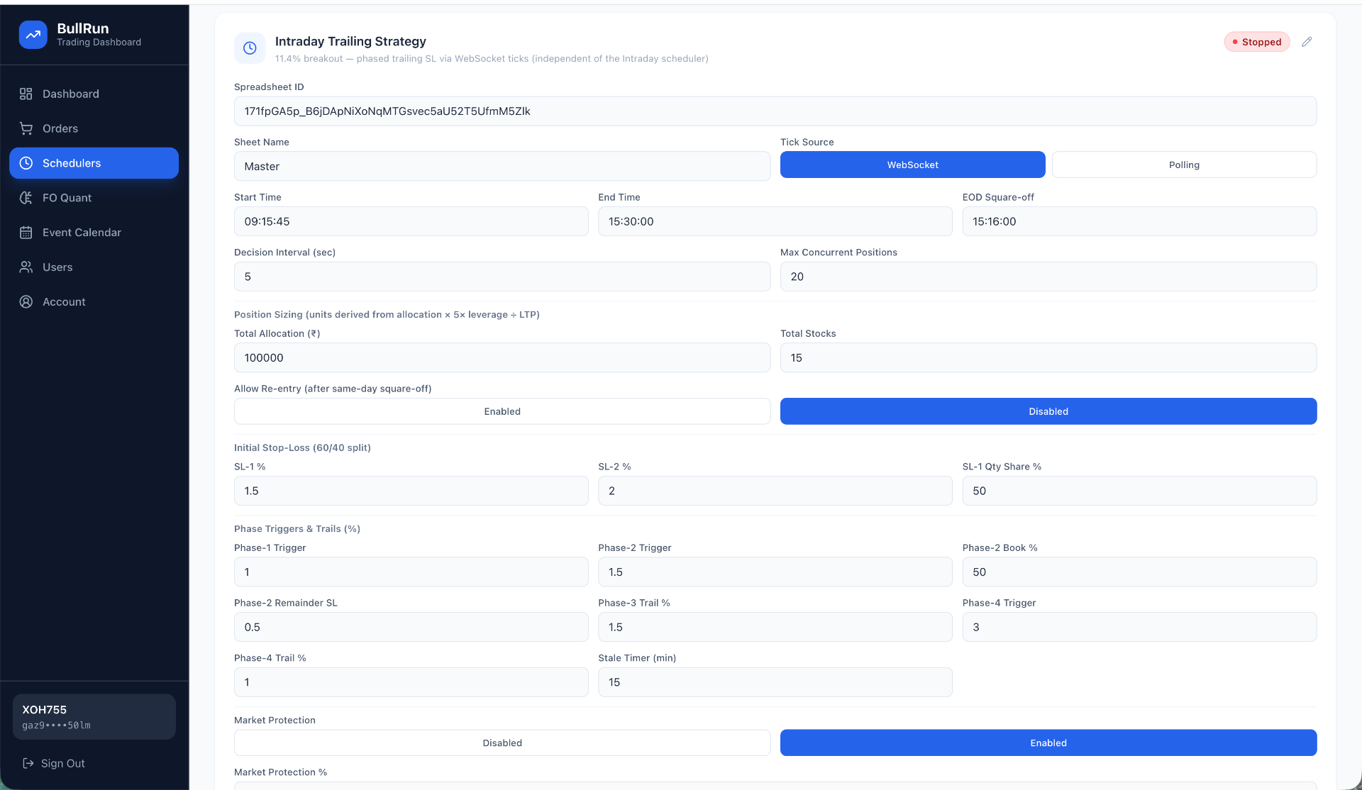 Trailing Strategy Engine